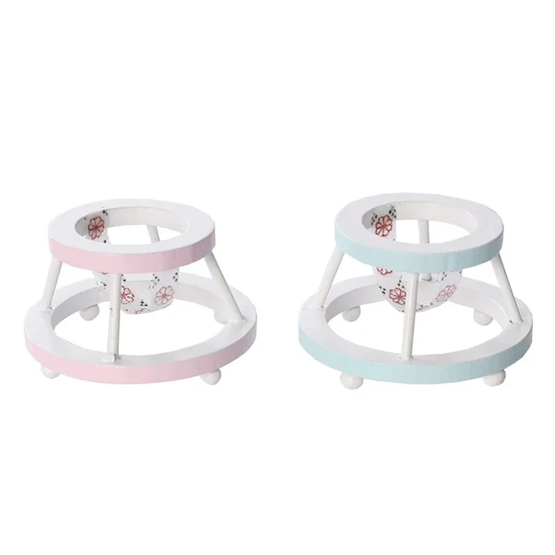 

HOUSE Miniatures Baby Walker Toy Simulation Walking Chair Model for 1:12 Dollhouse Accessories