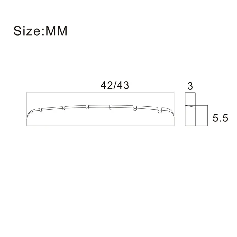 knochen elektrische gitarre brücke mutter 42mm43mm knochen brücke mutter für 6 saiten st elektrische gitarre guitarra zubehör fre