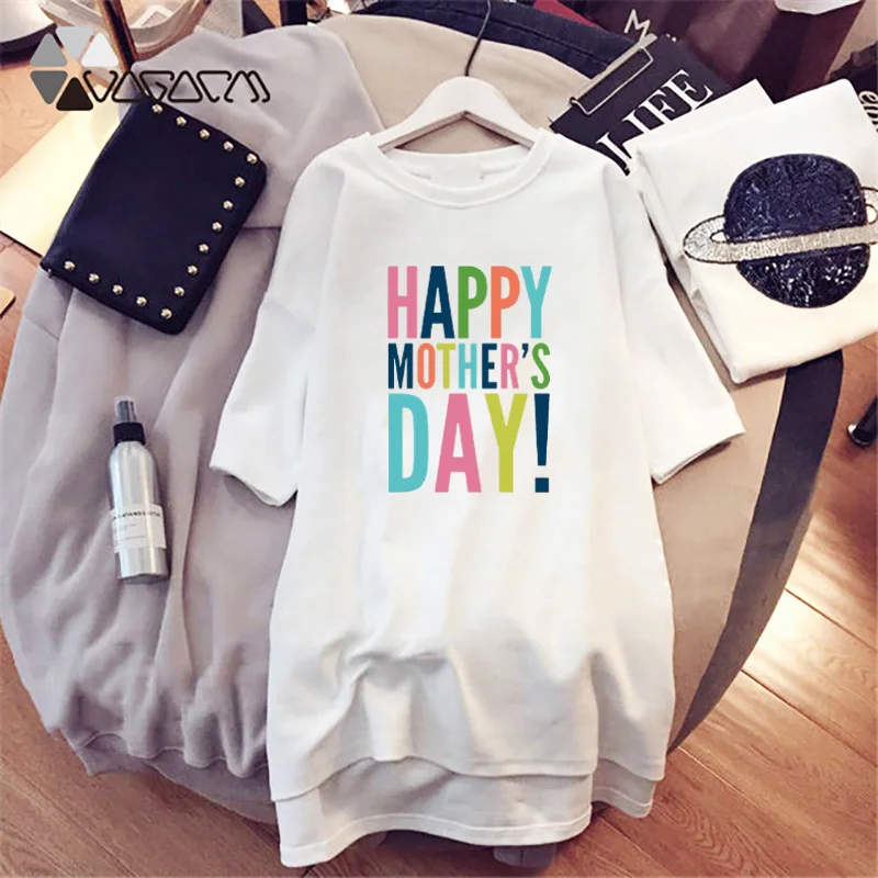 

2021 Summer Short Sleeve Tshirt Dress Plus Size Harajuku Loose Women Mini Romantic Letter Print O-Neck Casual Party Vestidos