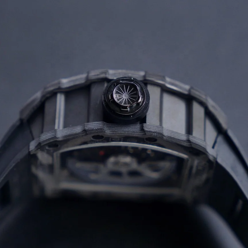 

Luxury Brand New Mens Carbon Fiber Black RM035 Automatic Mechanical Men's Watch Sapphire Watches