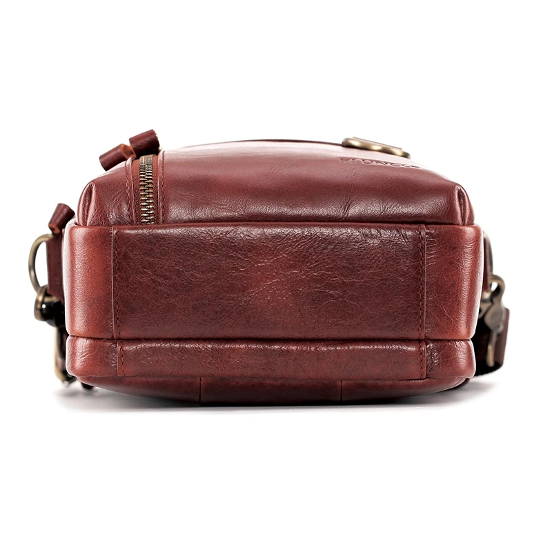 

PI UNCLE Men's Brand Leather Messenger Bag Casual Shoulder Bag Multifunctional Handbag Business Small Backpack