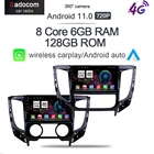 720P 360 камера Carplay 6G + 128G Android 10,0 автомобильный dvd-плеер GPS WIFI стерео радио для Mitsubishi Triton L200 MT на 2015 - 2019