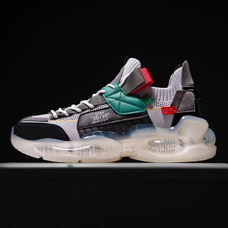 

Кроссовки мужские осенние, дышащие, легсветильник, на массивной подошве