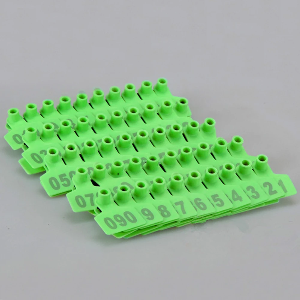 100 шт Корова Коза с номерами товары для скота этикетка ферма животные Ушные бирки