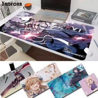 yndfcnb anime cat girl picture keyboards mat rubber gaming mousepad mat size for deak mat for overwatchcs goworld of warcraft