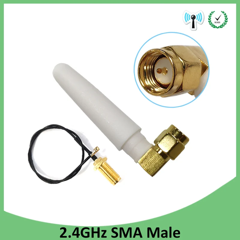 2 4 GHz антенна wifi 5dBi SMA разъем ghz для беспроводной маршрутизатор Wi fi Booster + 21 см RP ufl./ IPX