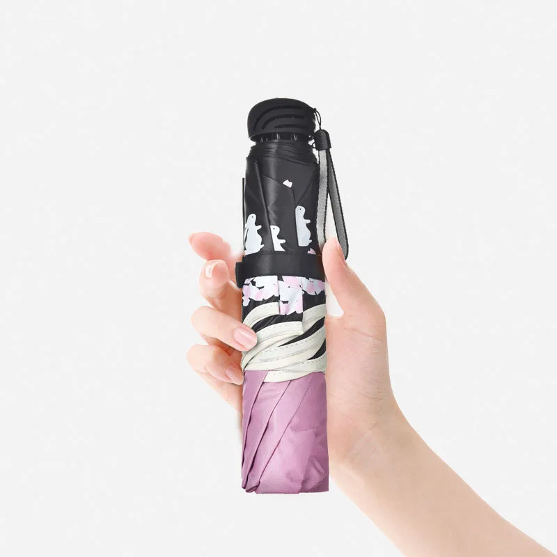 Складной Зонтик Для женщин дорожный анти УФ ветрозащитный дождевой цветок модиш