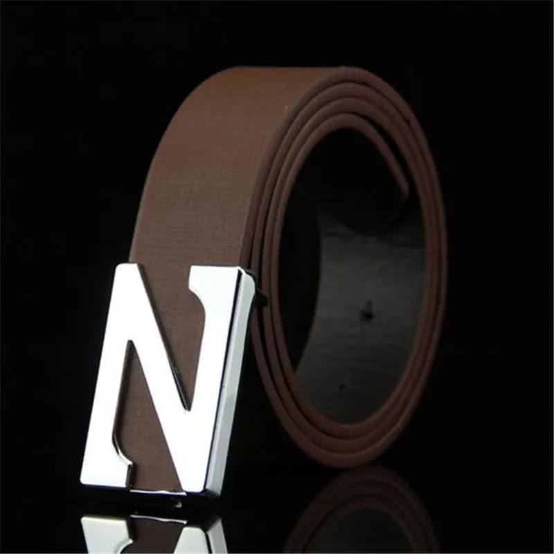 Women Men Popualr Belt Unisex Smooth Buckle High Quality Faux Leather Waistband Strap Leisure Ceintures Homme | Аксессуары для