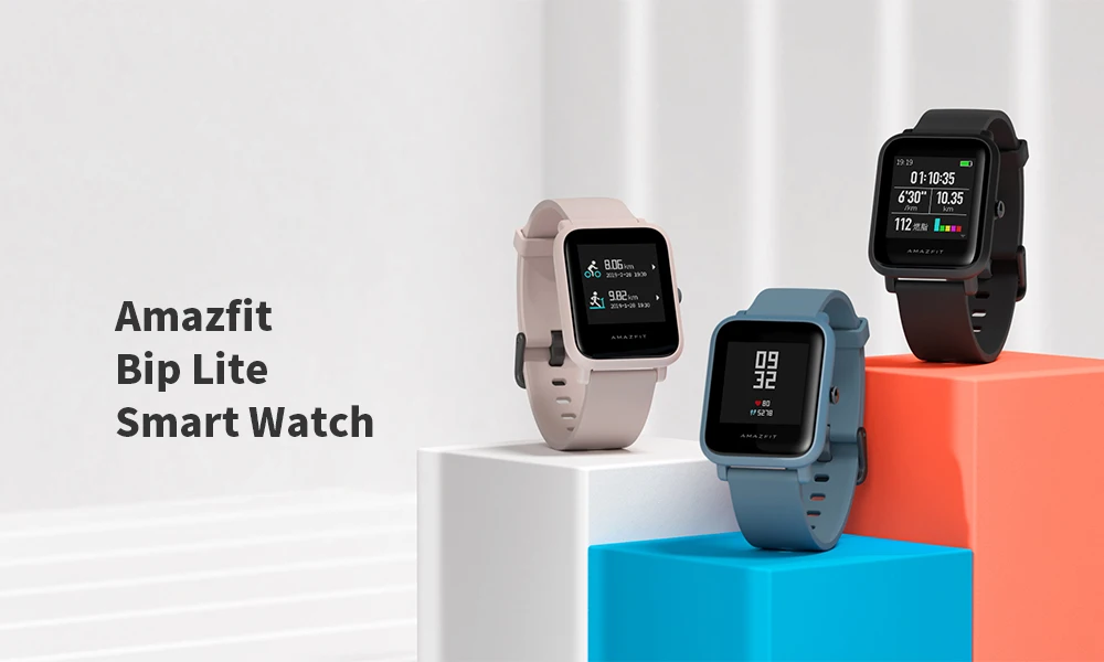 Huami AMAZFIT Bip Lite Смарт часы длительное время 3ATM водонепроницаемый монитор сердечного ритма шагомер сенсорный экран умные часы