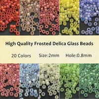 2mm matte delica beads japan miyuki glass seed beads for jewelry making french embroidery garments sewing accessories 720pcs