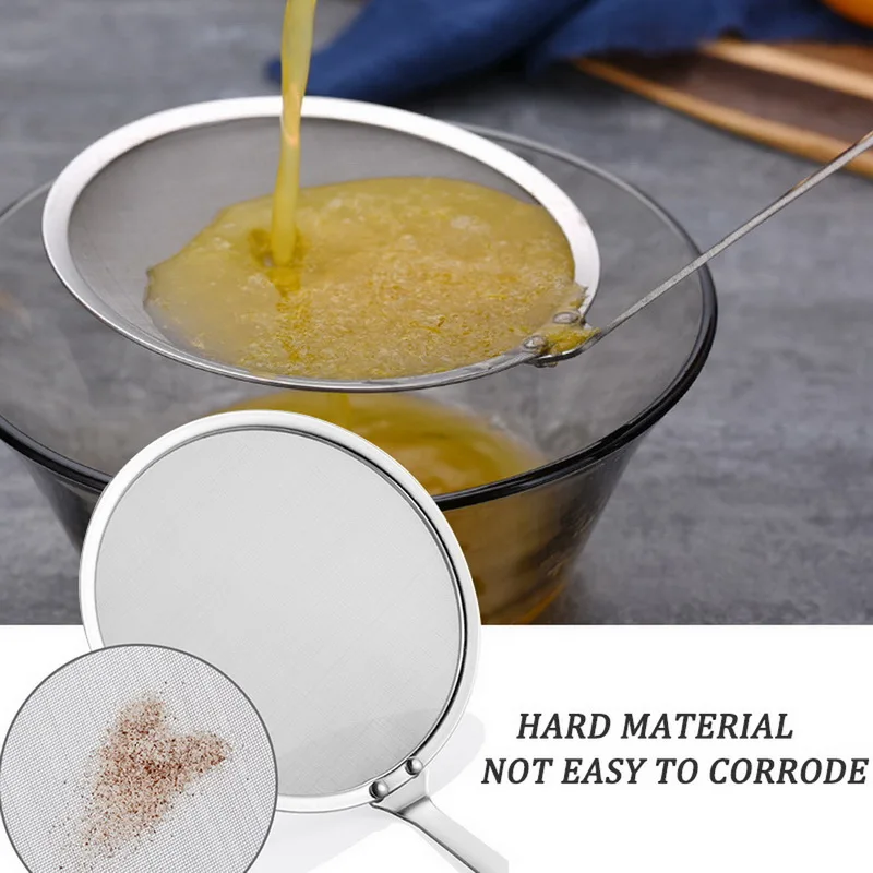 Сверхтонкая ложка из нержавеющей стали 304 для пролива масла фильтр маленький