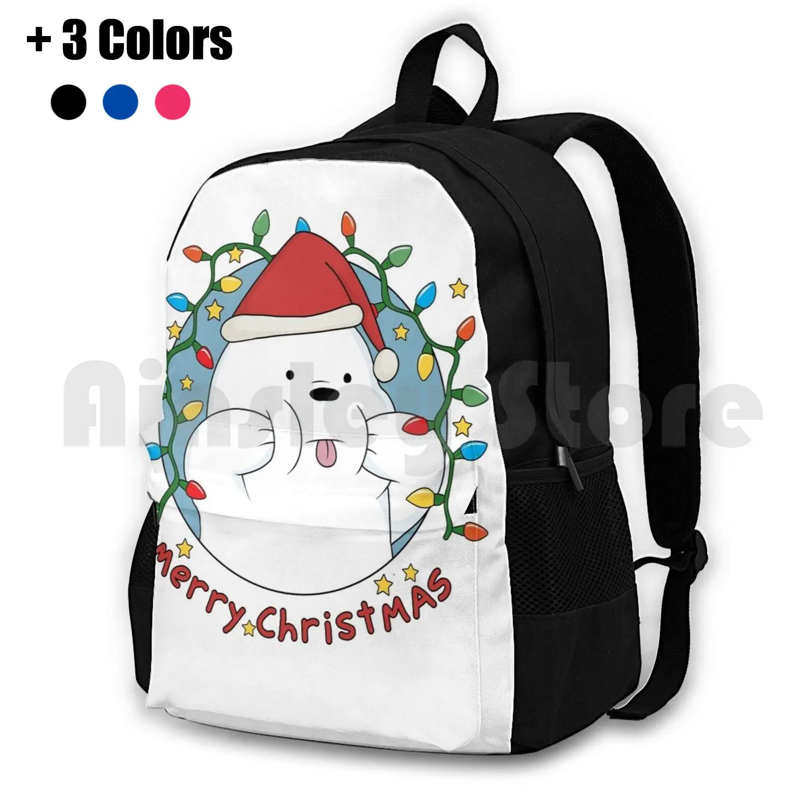 

Ice Bear-Merry Christmas Outdoor Hiking Backpack Waterproof Camping Travel Merry Christmas Xmas Christmas Rbpartnerprogram