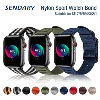 sport nylon watch band for apple watch se 7654321 38mm 40mm 41mm bracelet 42mm 44mm 45mm strap bands wristband