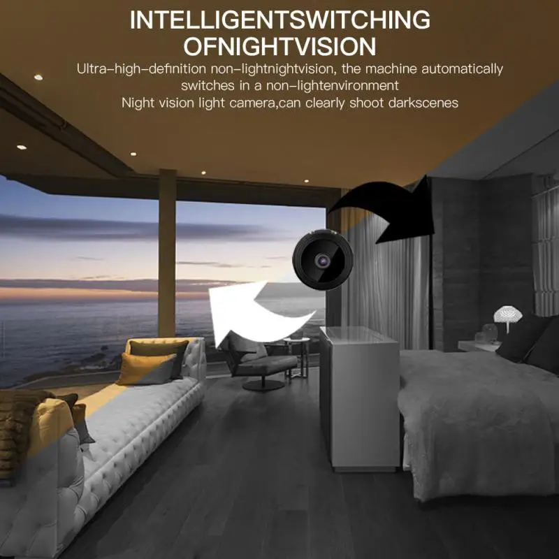 

1080P HD IP Mini Camera Wireless Wifi Security Remote Control Surveillance Night Vision Hidden Mobile Detection Camera