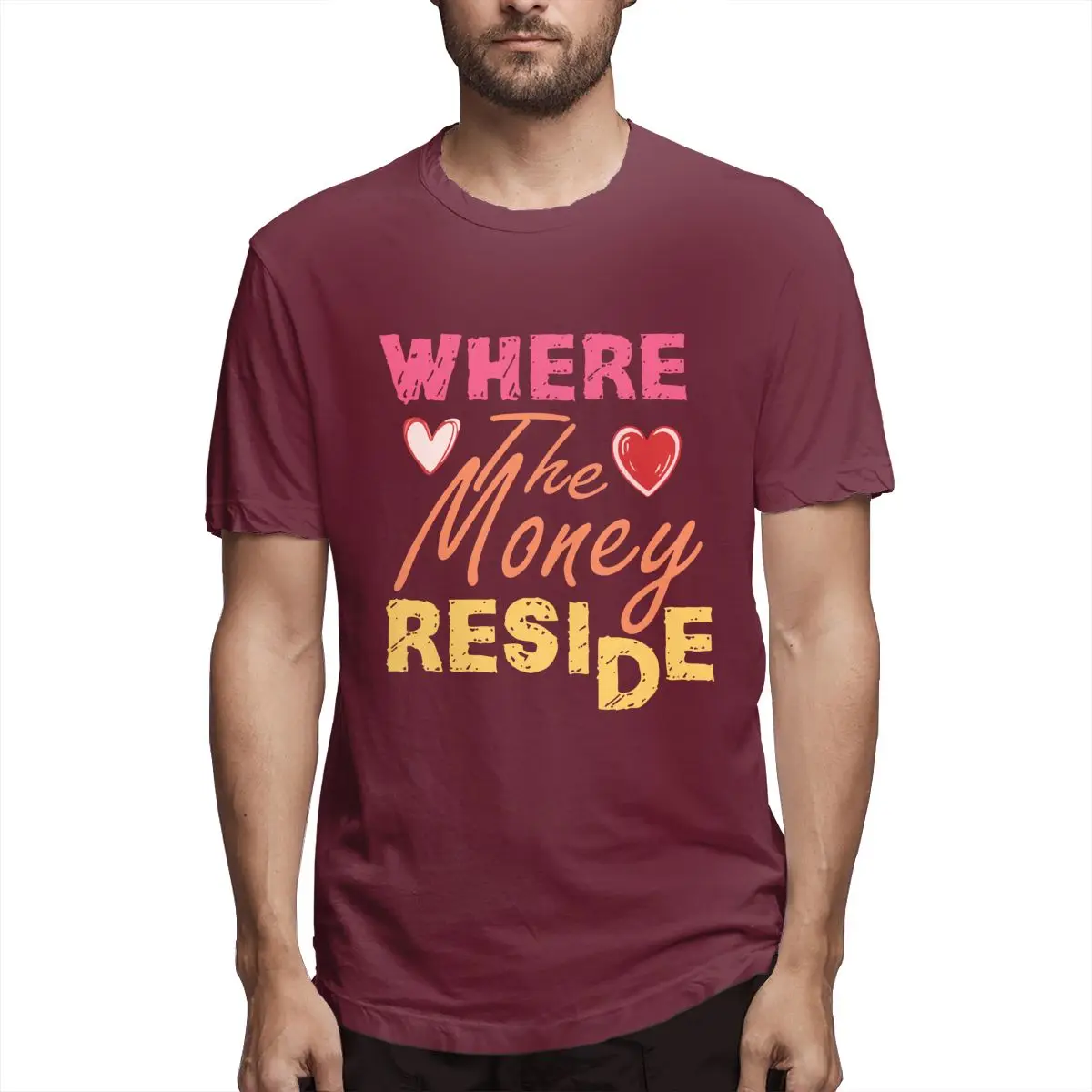 

Where The Money Reside Car Culture Men's T Shirt Humorous Tee Shirt Short Sleeve Round Neck T-Shirts Pure Cotton Gift Clothes