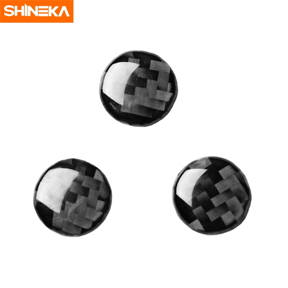 Декоративные наклейки SHINEKA для покрытия выдува кондиционера на центральной консоли из углеродного волокна для Chevrolet Camaro 2016+ и выше.
