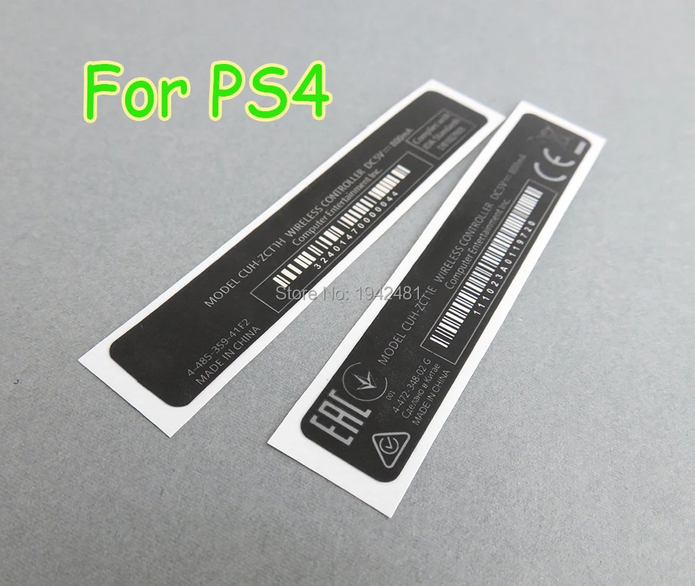 OCGAME 10 шт./лот OEM для корпуса контроллера PS4 тонкая черная наклейка на заднюю панель