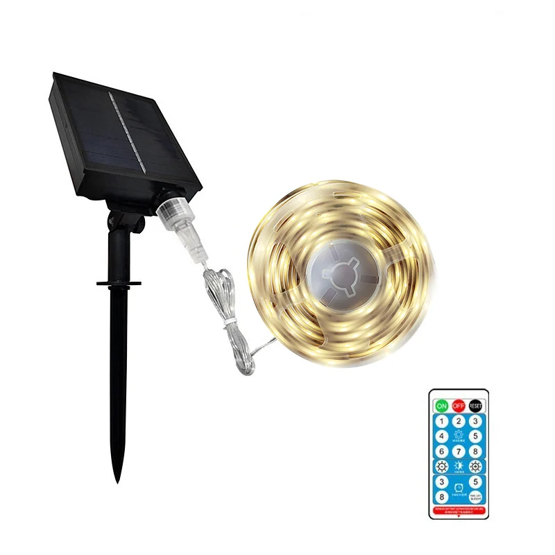 Светодиодные ленты Gylbab на солнечной батарее с дистанционным управлением 8