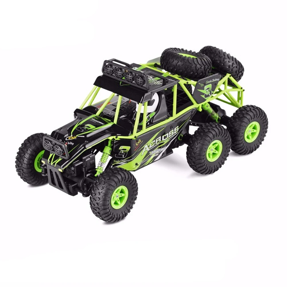 Черный WL18628 rc автомобиль 1:18 шестиколесный привод альпинистский Автомобиль 2,4 г пульт дистанционного управления большая нога внедорожный автомобиль большой размер 38 см радиоуправляемые машины трансформеры - Цвет: Черный