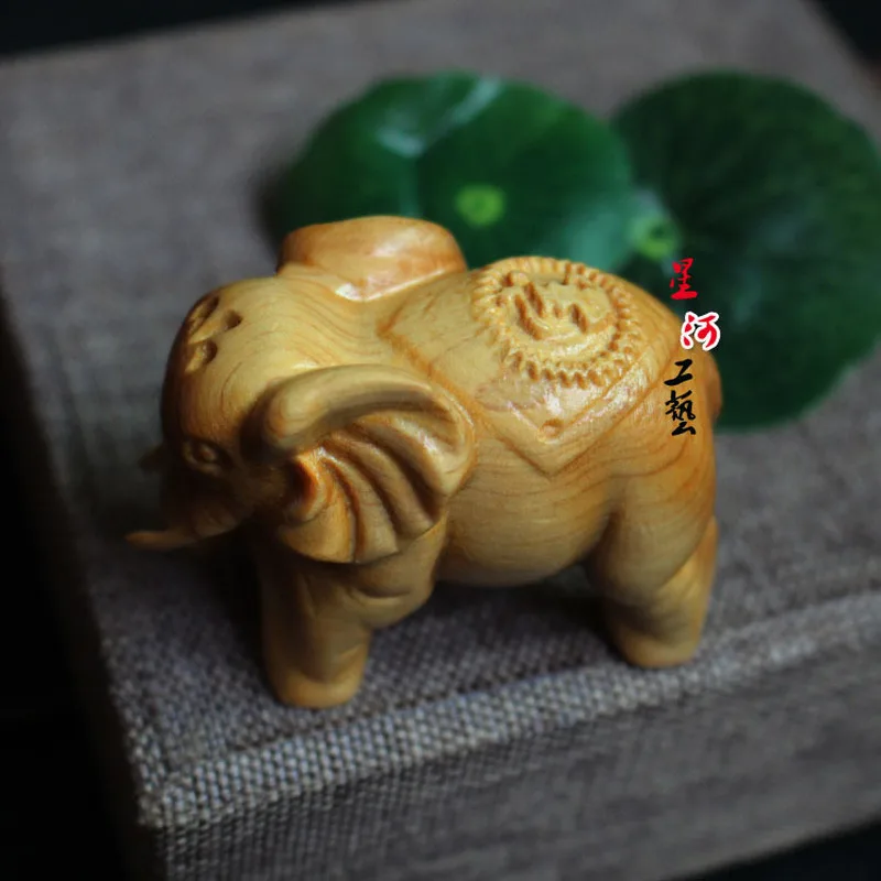 Фигурки слонов ремесла резные натуральные деревянные минералы кристаллические