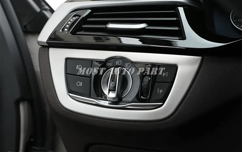 Внутренняя накладка на кнопку переключателя фары для BMW X3 X4 G01 G02 2018-2021 украшение