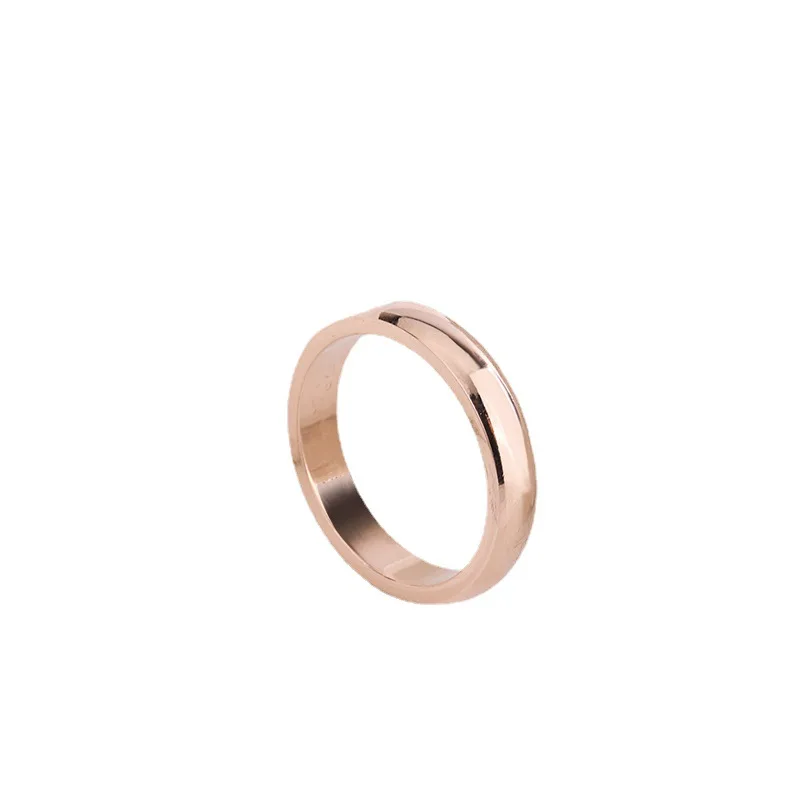 

Glossy ring temperament projection ring personalized couple ring