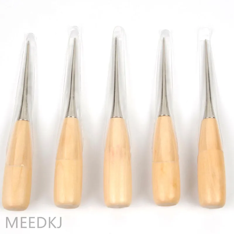 

1pcs awl with sheath, solid wood awl, awl for DIY sewing accessories, leather fabric punching