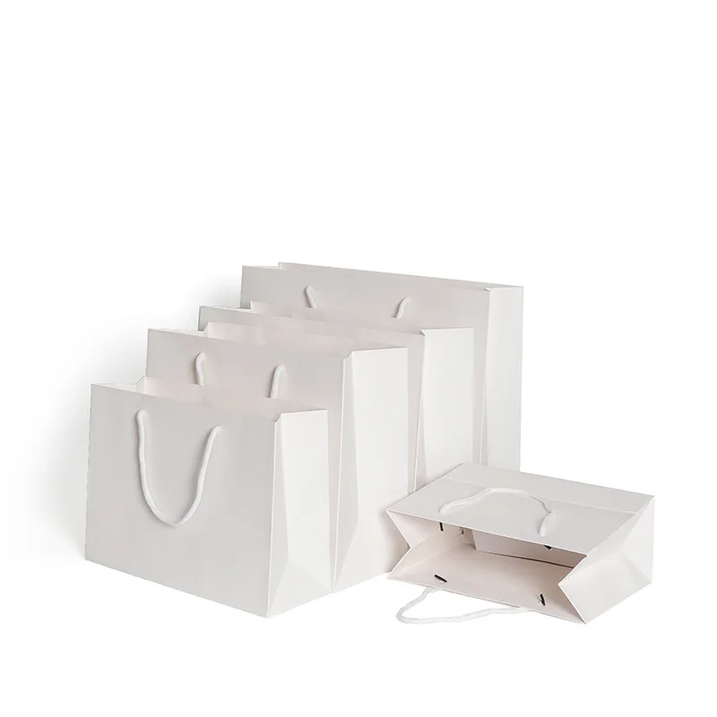 Shopping Bags Kraft Paper Bag Strong Solid Black Twist Handle Party Gift Carrier Environmental Clothing Shopper | Дом и сад