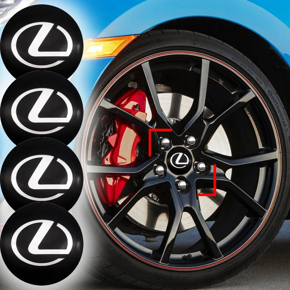 

Metal Car Decorative Badge Emblem Tire Hub Cap Wheel Center Sticker Wear-Resistant For Lexus CT ES GS GX IS LF-A LS LX RX SC