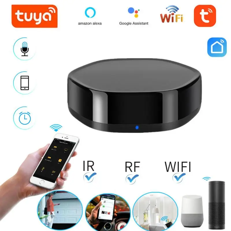 

Voice Control Alexa Google HOME TUYA Universal Smart Remote Smart Home Smart Home Automation WIFI+IR+RF For Smart Home