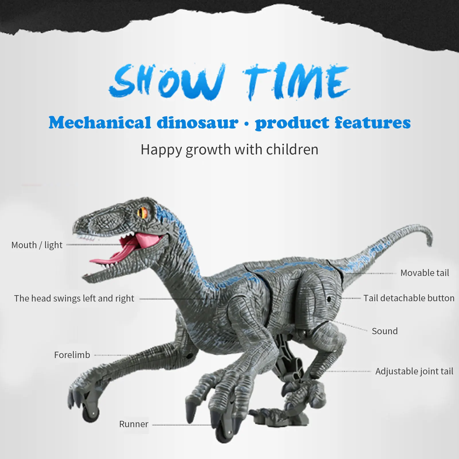 Динозавр RC игрушки дистанционного Управление интеллигентая (ый) освещения звук