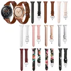 Ремешок тонкий из натуральной кожи для Samsung Galaxy Watch 42 мм 46 ммSamsung Watch 3 41 мм 45 мм, аксессуары для наручных часов, 20 мм 22 мм