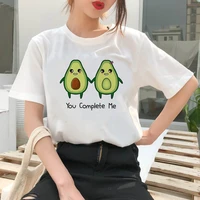 t shirt female graphic funny avocado print fruit short sleeved summer ladies top t shirt women t shirt harajuku t shirt