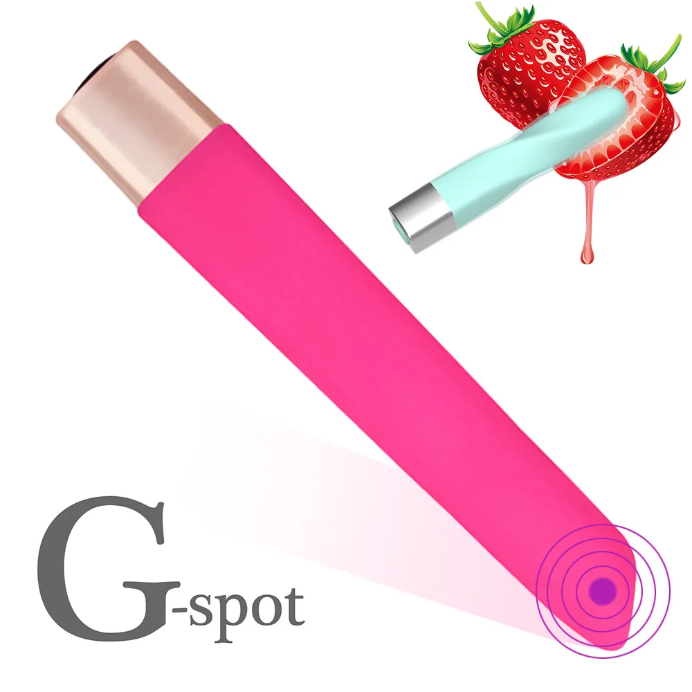 Мини вибратор пуля помада для клитора и точки G вагинальный стимулятор 16