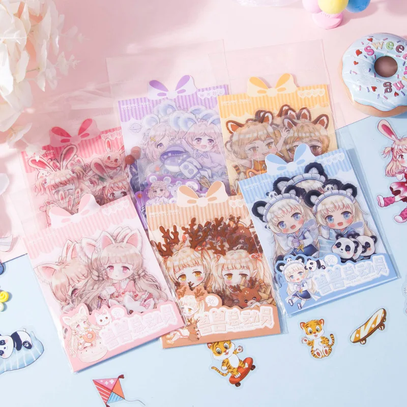 

30pcs/1lot kawaii Stationery Sticker Beast Mobilization Series Diary Planner junk journal Decorative Scrapbooking DIY Craft
