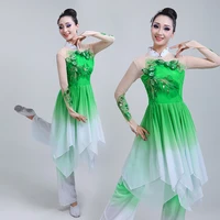 chinese style hanfu classical dance costume adult female elegant jasmine national dance yangge costume suit