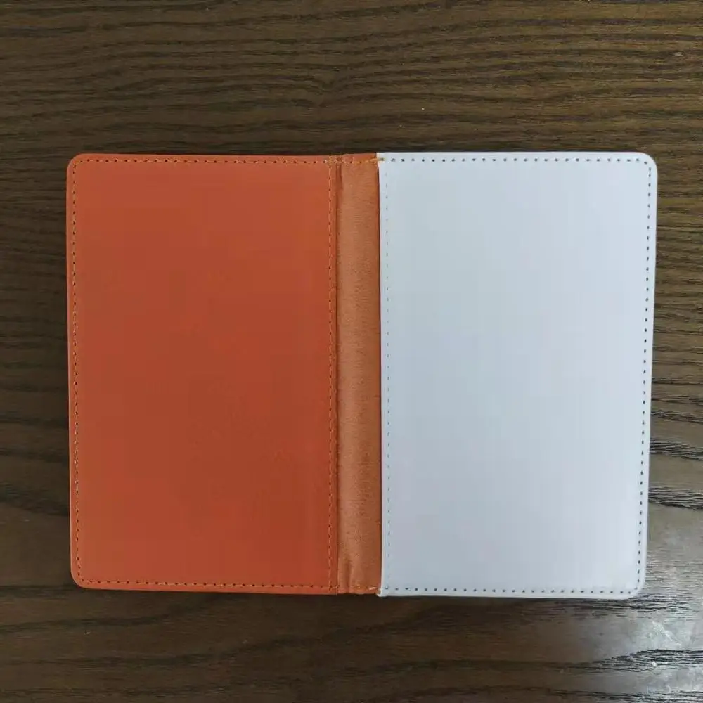Orange 6 шт./лот, пустая сублимационная Обложка для паспорта, горячая печать, кожаный чехол для паспорта, пустые расходные материалы, сделай сам - Цвет: Orange