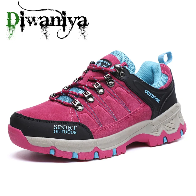 

Men Outdoor Hiking Shoes Waterproof Non-Slip Trekking Sneakers Women Durable Breathable Climbing Unisex Tactical Sneakers Plus