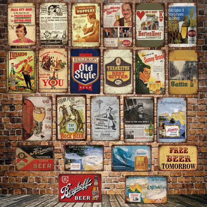 

[WellCraft] покера пивная старый стиль бесплатная завтра металлическая табличка настенные знаки олова Плакаты картины на заказ Декор LT-1963