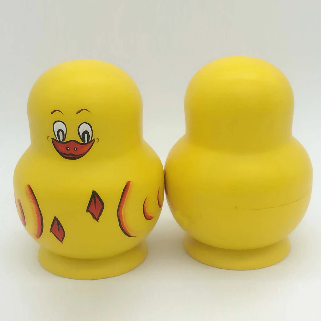 

10pcs Handmade Animal Nesting Dolls Collectable Russian Wooden Matryoshka Doll