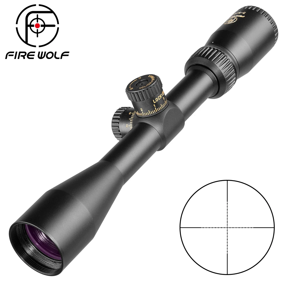 Прицел Fire Wolf 3 9X40 тактический оптический прицел Mil Dot с подсветкой для охоты