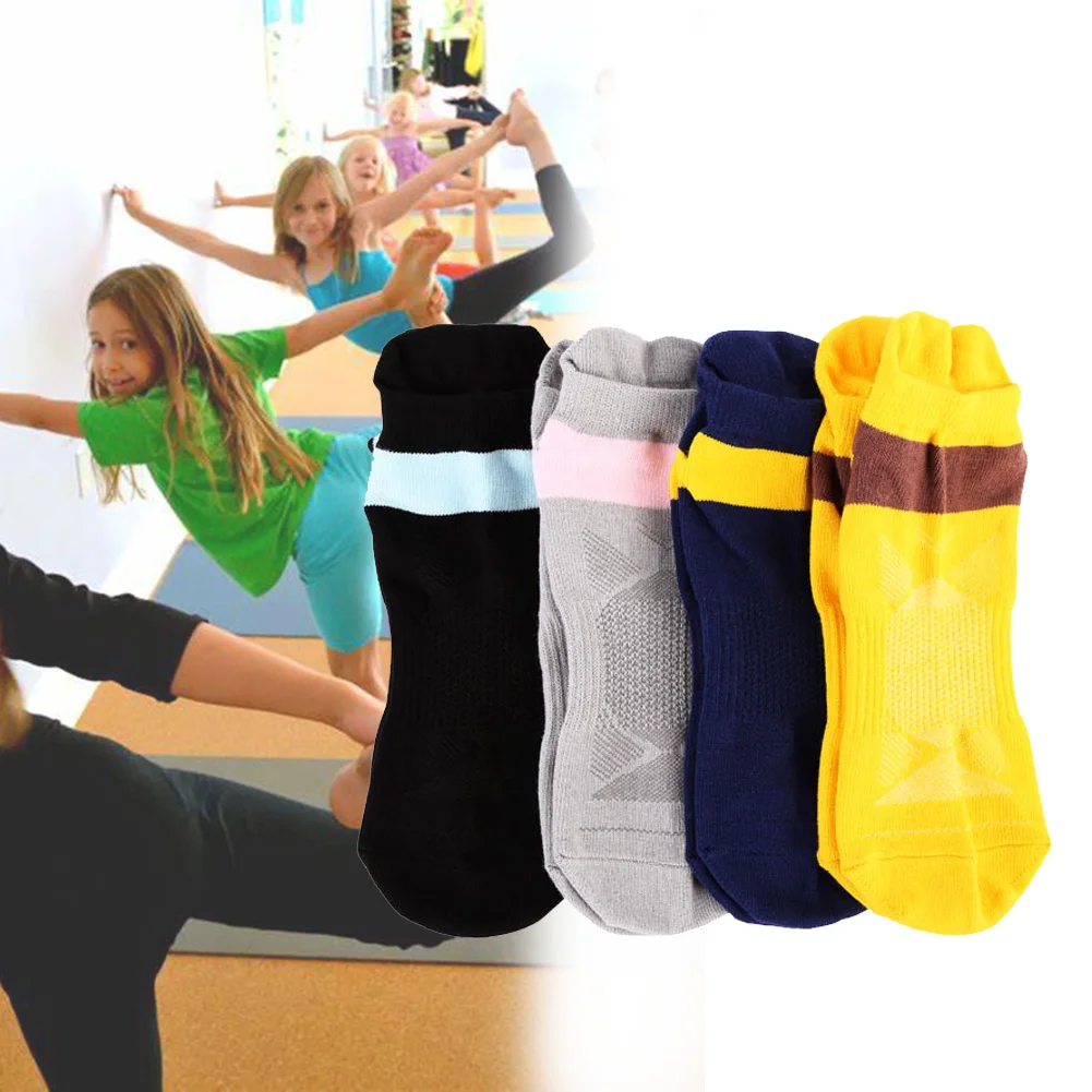 1 пара силиконовых носков для йоги дышащие Фитнес Упражнения защитные спортзала