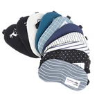 1 шт. мягкая маска для сна для глаз полосатая хлопковая маска для глаз для путешествий Расслабляющая Спящая помощь вслепую мультяшная маска для сна