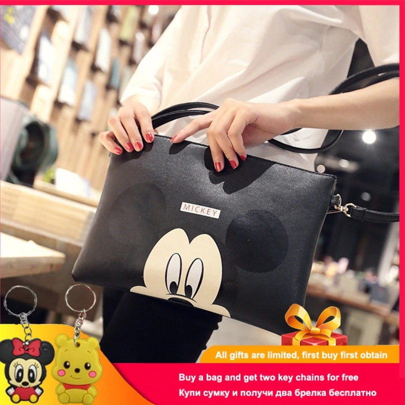 Женская сумка мессенджер Disney 2019 клатч с Минни и Микки модная женская сумка|Сумки