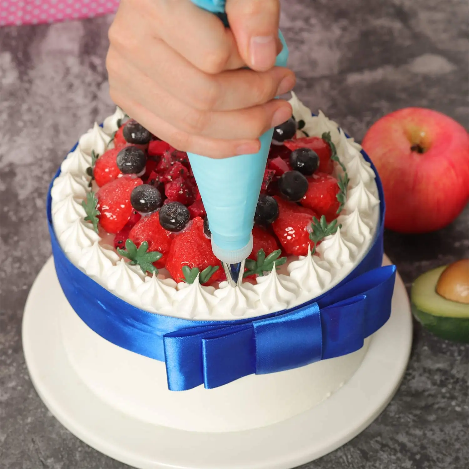 34 шт. Кондитерские муфты 24 гнезда 2 кармана гвозди щетки 1 ножницы коробка для