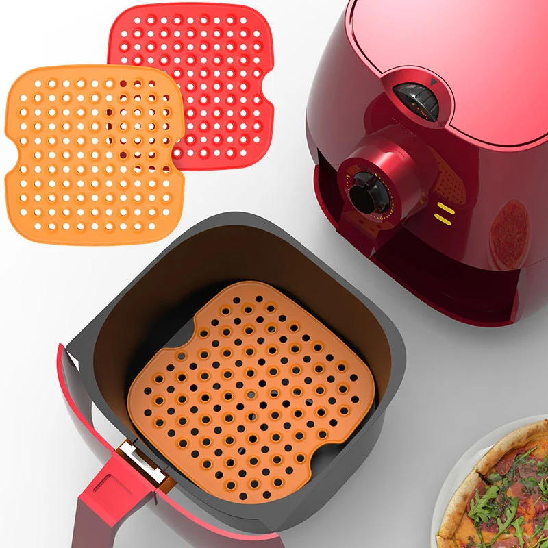 

Silicone Mat kitchen Accessories Air Fryer Non-stick Baking Mat Pastry Tools Accessories Bakeware Oil Mats Cake Grilled Saucer
