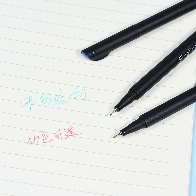 Ручка Fineliner 12 цветов 0 4 мм микрон Детские Канцелярские Принадлежности для манги
