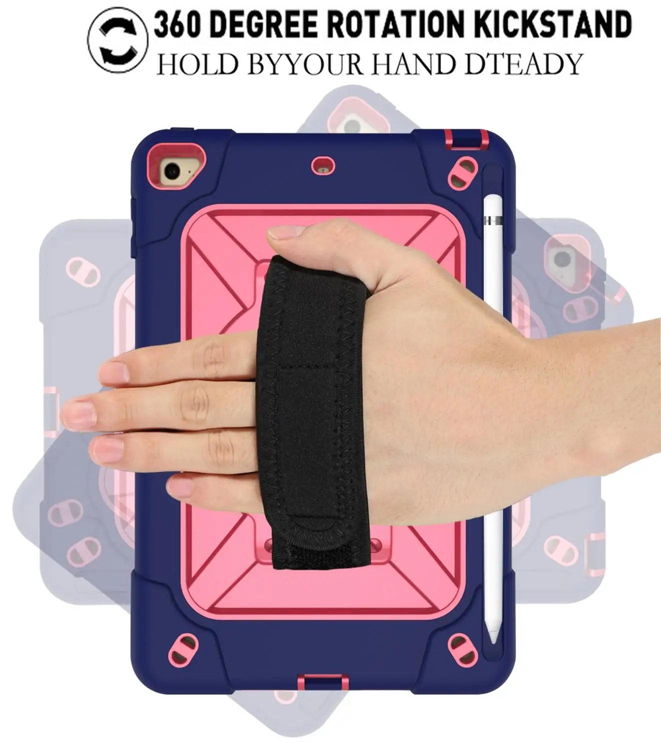 Чехол для ipad Mini 2 3 7 9 дюйма Прочный противоударный чехол 1 вращающийся на 360
