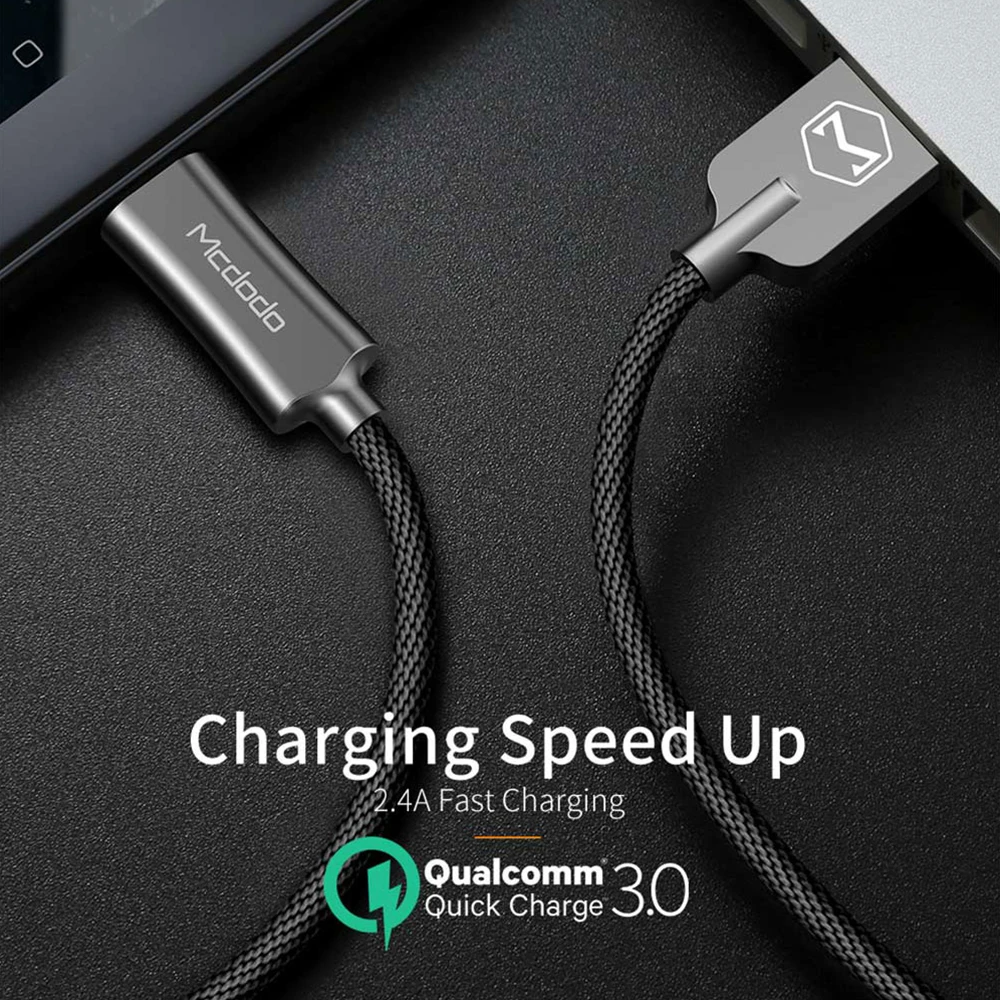 Mcdodo usb type-C кабель для samsung S9 S8 Быстрая зарядка type-C зарядное устройство для мобильного телефона провод USB C кабель для Xiaomi mi9 Redmi note 7