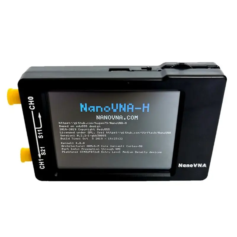 

1 комплект NanoVNA-H векторная сетевая антенна коротковолновый анализатор MF HF VHF UHF хост 63HD